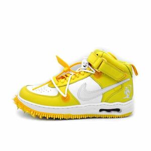 ナイキ NIKE × オフホワイト OFF WHITE ■ 【 AIR FORCE 1 MID SP Varsity Maize DR0500 101 】 エア フォース 1 スニーカー　f21345