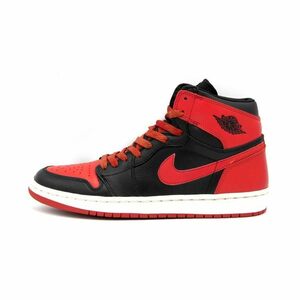 ナイキ NIKE ■ 【 AIR JORDAN 1 RETRO BRED 136066 061 】 エア ジョーダン 1 ハイ ブレッド 2001年 スニーカー　32622