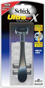 Schick(シック) シック Schick ウルトラ プラスX ホルダー 2枚刃 替刃2コ付 替刃(1コは本体に装着済み)