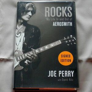 Aerosmith Joe Perry エアロスミス ジョー・ペリー My Life in and out of Aerosmith 自伝 サイン本