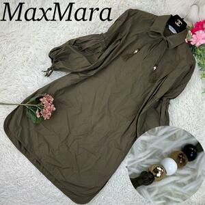 MaxMara マックスマーラ レディース Mサイズ シャツ 長袖 ワンピース