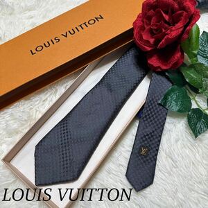 LOUISVUITTON ミニダミエ ダミエ柄 ルイヴィトン ネクタイ 柄 メンズ 人気モデル 送料無料 カッコいい 総柄 人気デザイン 高級 ロゴ