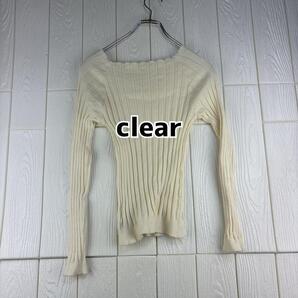 clear フリーサイズ レディースニット