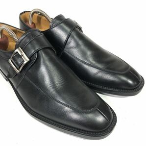 【カンサイマン】本物 KANSAIMAN 靴 25cm 黒 モンクストラップ ビジネスシューズ リーガル社 男性用 メンズ 日本製 25.0の画像8