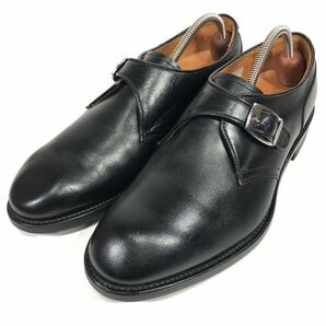 【リーガル】本物 REGAL 靴 25cm 黒 モンクストラップ ビジネスシューズ 本革 レザー 男性用 メンズ 日本製 25の画像1