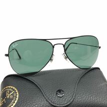 【レイバン】本物 Ray-Ban サングラス AVIATOR FLAT METAL アビエーター RB 3513 黒色 メンズ レディース イタリア製 ケース付き 送料520円_画像10