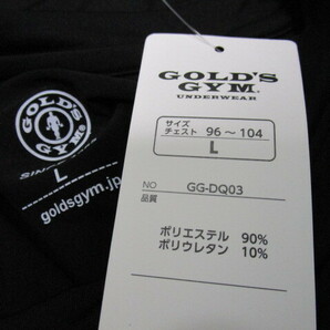 新品！ゴールドジム ロンTシャツ・L（GOLD’S GYMストレッチ吸収速乾長袖シャツトレーニングウエア筋トレボディビルワークアウト）の画像8