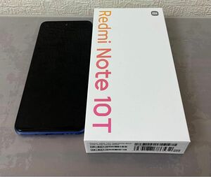 Redmi Note 10T 6.5インチ メモリー4GB ストレージ64GB ナイトタイムブルー　iijmio版
