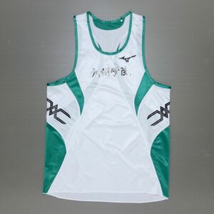 [Y-683] 【陸上／男子】熊本／九州学院高校　陸上競技部　レーシングシャツ　MIZUNO　　＼強豪校のトレーニング用シャツ？／