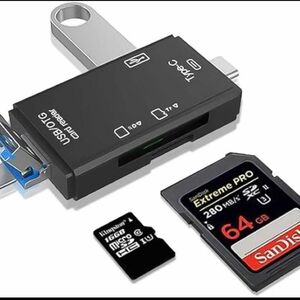 USB/Type-C/Micro 3in1 メモリカードリーダー SD SDカードリーダー USB