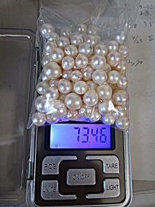 [*M*]... pearl one-side hole loose!120 piece 