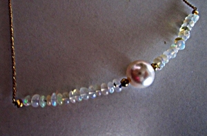 [*M*]14kgf! opal design necklace ①