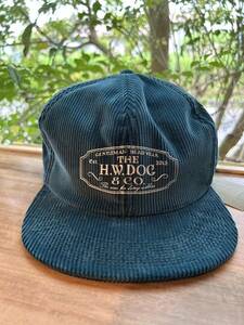 The H.W Dog&co tracker cap コーデュロイ ブルー D-00004-C