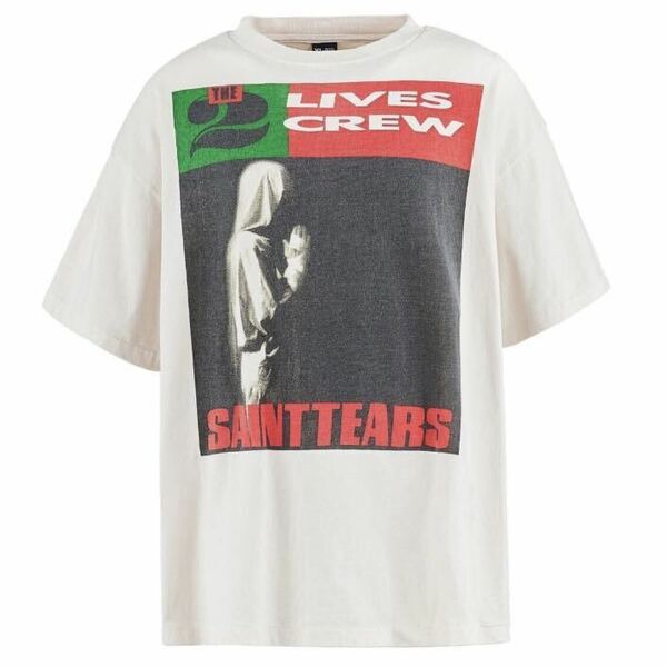 新品 セントマイケル SAINT MICHAEL デニムティアーズ コラボ Tシャツ XL SM-YS8-0000-C01 DENIM TEARS ビンテージ レディメイド