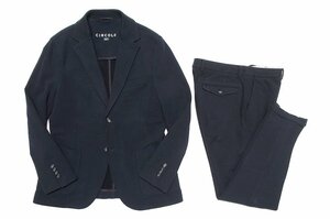 19AW beautiful goods CIRCOLO 1901 Chill koro cashmere Touch reverse side nappy cotton jersey - suit setup CN2330 CN2331 navy men's 48