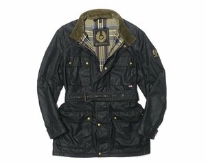 定価12.4万 美品 BELSTAFF ベルスタッフ ROADMASTER ロードマスター ワックスドジャケット 71050263 ブラック 黒 メンズ 48 ブルゾン