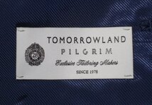 超美品 TOMORROWLAND PILGRIM ピルグリム Taylor&Lodge Super 120's ウールモヘア スーツ セットアップ ダークネイビー メンズ 50_画像3