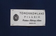 19SS 定価9.5万 新品未使用 TOMORROWLAND PILGRIM ピルグリム LARUSMIANI 2.0 ストレッチコットン スーツ セットアップ ネイビー メンズ_画像3