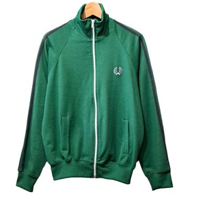 80s ビンテージ FRED PERRY フレッドペリー ポルトガル製 トラックジャケット ジャージ 緑 S FREDPERRY ポルトガル VINTAGE グリーン