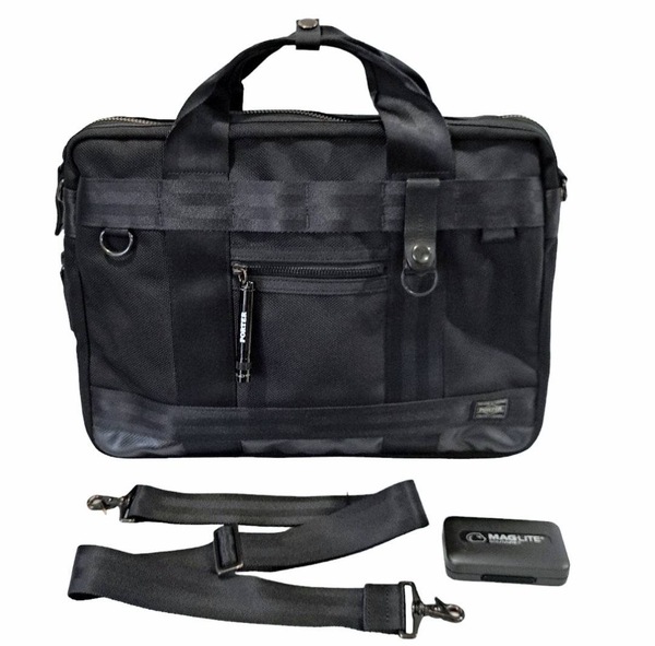 PORTER 2WAY HEAT ポーター ヒート ブリーフケース ショルダーバッグ 黒 BRIEFCASE bag