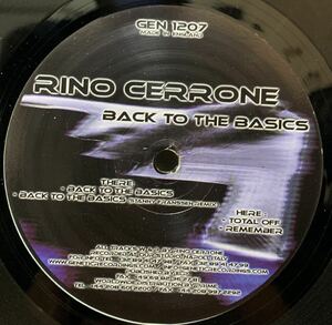 Rino Cerrone - Back To The Basics /Genetic Recordings - GEN1207