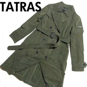 ナノユニバース 別注 TATRAS タトラス VIESTE トレンチコート 02 M カーキ グリーン LTA9NU4735