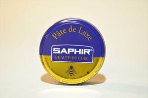 ｛送料無料｝バーガンディ色　ＳＡＰＨＩＲ（サフィール）ビーズワックスポリッシュ　５０ｍｌ　靴ワックス　クリーム　オイル　レザー革靴