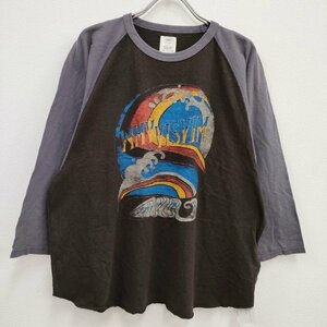 4-0402M♪WMV VISVIM 未使用 GRIDIRON TEE L/S DMGD ユニセックス 長袖Tシャツ ネイビー ビズビム/ヴィズヴィム/ダブリューエムブイF96119