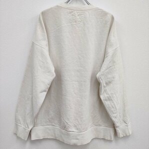 4-0402M♪VISVIM JUMBO SWEAT L/S UNEVEN DYE ダメージ加工 0120205010011 スウェット アイボリー ビズビム/ヴィズヴィム F96122の画像2