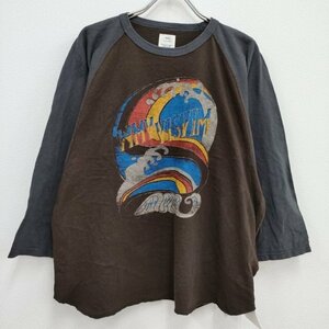 4-0402M♪WMV VISVIM 未使用 GRIDIRON TEE L/S DMGD ユニセックス 長袖Tシャツ ブラック ビズビム/ヴィズヴィム/ダブリューエムブイ F96118