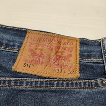 Levi's 551 ストレッチ素材 W31L32 デニムパンツ ブルー リーバイス 4-0320G F95543_画像3