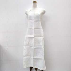 4-0403G◎fog linen work 新品 LINEN FULL APRON リネンフルエプロン エプロン ホワイト フォグリネンワーク 226918