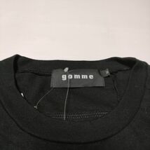 gomme ジップ 長袖Ｔシャツ カットソー ロンＴ ブラック ゴム 4-0324M 226490_画像3