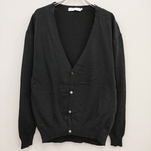 Graphpaper 新品 Suvin Cardigan GU191-80066 定価30800円 0 コットン カーディガン ブラック グラフペーパー 4-0310M F95654