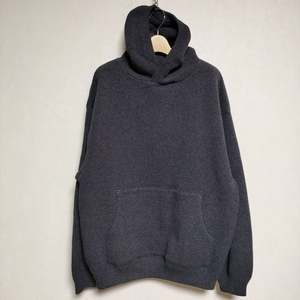 crepuscule Moss stitch hoodie 鹿の子フーディー 2103-004 定価24200円 パーカー ネイビー クレプスキュール 4-0404M F95868