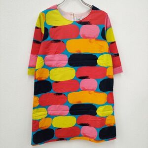 marimekko PUMPERNIKKELI プンペルニッケリ サイズ34 ワンピース ライトブルー 多色 マリメッコ 4-0403M 233321