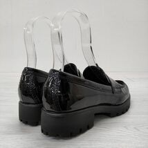 ecco エナメル MOC-TOE PENNY LOAFER 定価27500円 サイズ37 ローファー ブラック エコー 4-0403G 233544_画像3