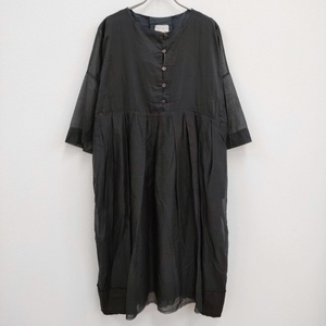 H+HANNOH WESSEL Dionne DRESS ギャザーワンピース 定価38500円 サイズ38 ブラック エイチプラスハノーウェーゼル 4-0217M 230358