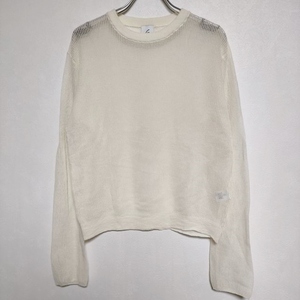 ROKU 6 BEAUTY&YOUTH SUKE STRIPE CREW NECK PULLOVER 定価14300円 ニット アイボリー ロクビューティアンドユース 4-0407M 228389