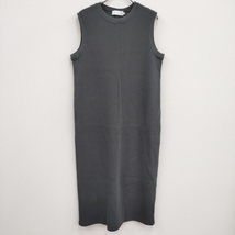 Graphpaper 新品 Waffle Crew Neck Sleeveless Dress GL203-70149B 定価22000円 ワンピース グレー グラフペーパー 4-0419S F95782_画像1