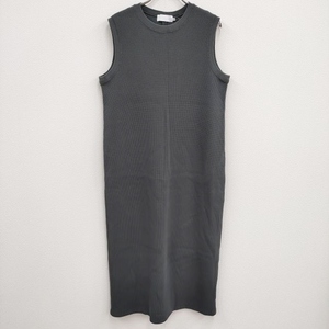 Graphpaper 新品 Waffle Crew Neck Sleeveless Dress GL203-70149B 定価22000円 ワンピース グレー グラフペーパー 4-0419S F95782