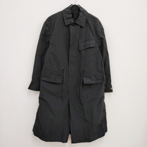 th products 新品 GARMENT DYE COAT 2301-C31-M102 定価96800円 ステンカラーコート 23SS 黒 ティーエイチプロダクツ 4-0419M F94690