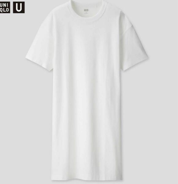 新品＊UNIQLO U＊クルーネックtシャツワンピ