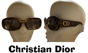 希少オーストラリア製★クリスチャンディオールChristianDior/CDゴールドロゴ・サングラス★53□19　135