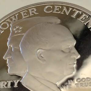 アメリカ 1990P 1ドル銀貨プルーフ Eisenhower Centennialの画像5