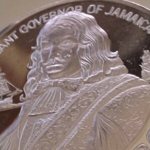 ジャマイカ 1974 10ドル銀貨プルーフ Sir Henry Morganの画像7