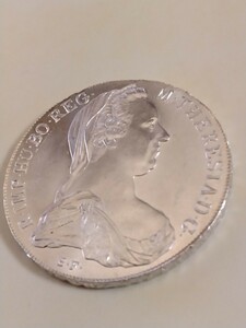 オーストリア 1780 ターレル銀貨 マリア テレジア 再鋳貨