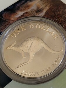 オーストラリア 1998 純銀1オンス1ドル銀貨リバースプルーフ Kangaroo