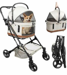  new goods unused pet Cart folding folding dog for stroller pet Carry car cat dog combined use shopping Cart folding type sectional pattern 
