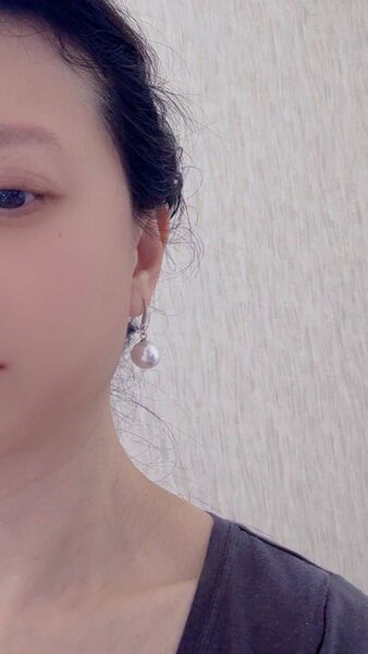 シルバー ピアス アクセサリー S925刻印あり玉サイズ12mm